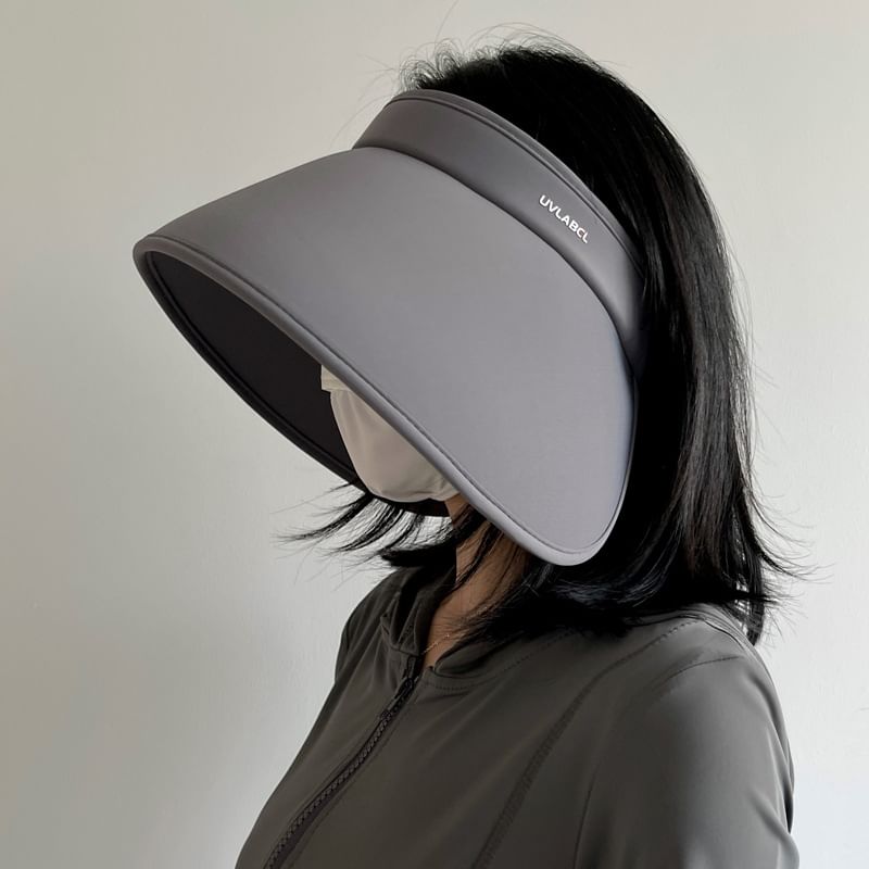 Lettering Wide Brim Sun Hat