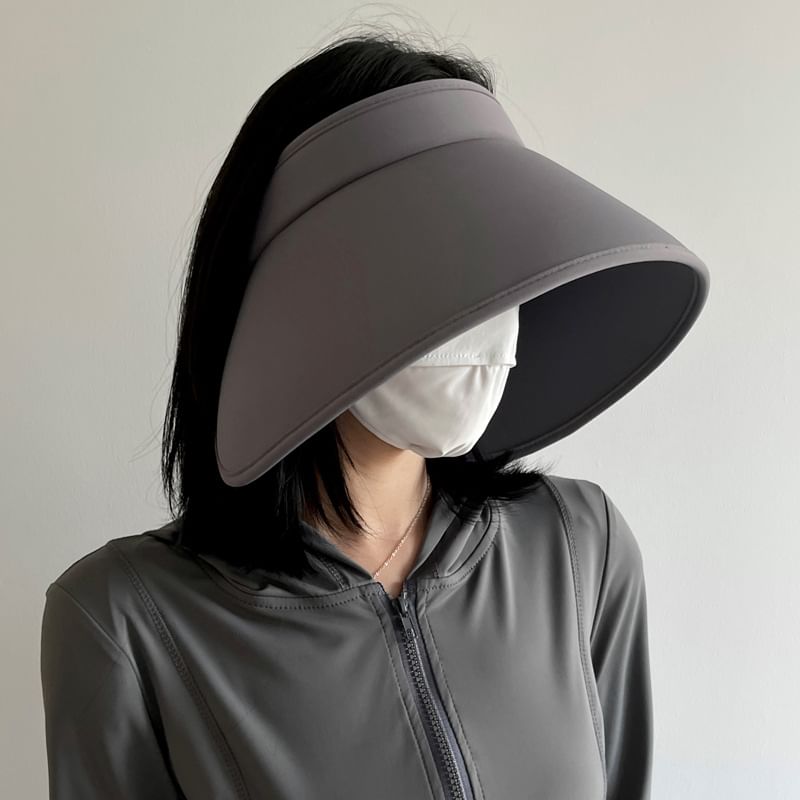 Lettering Wide Brim Sun Hat