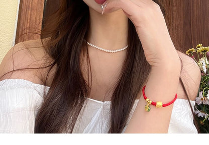 Lace Ribbon Straw Bucket Hat