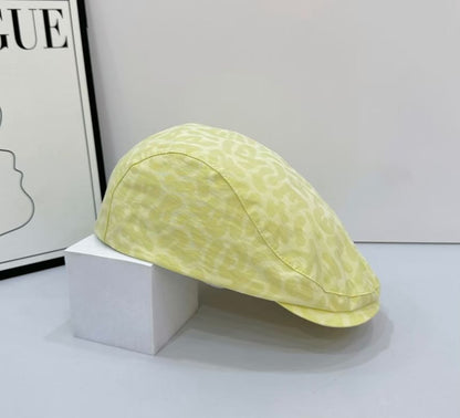 Leopard Print Flat Cap