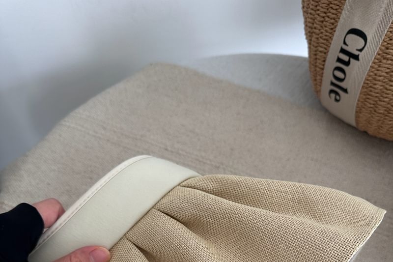 Lettering Ruffle Sun Hat