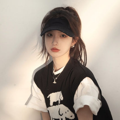 Distressed Plain Sun Visor