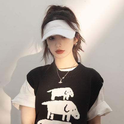 Distressed Plain Sun Visor