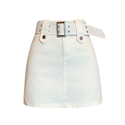 Slim Pencil Skirt with High Waistband