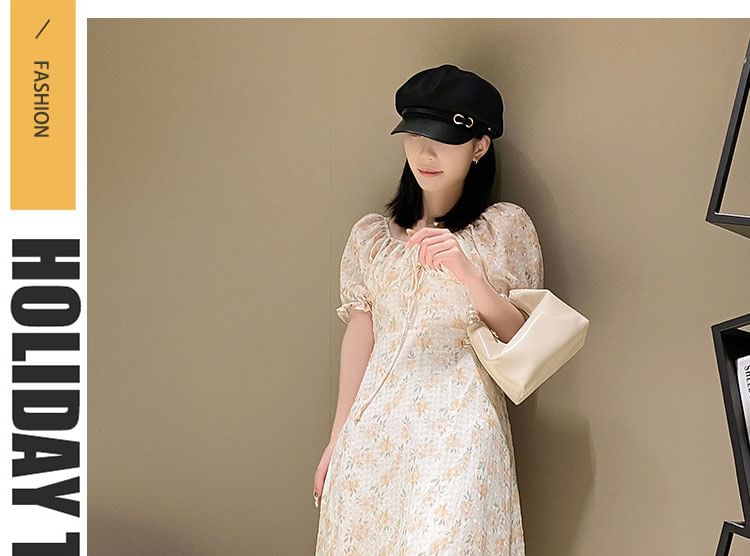 Flower Platform Slide Sandals