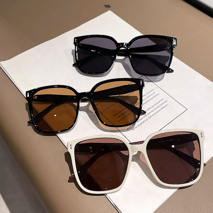 Oversized Square Polarized Sunglasses / Case / Pouch / Cleaning Cloth / Set