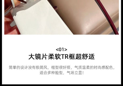 Oversized Square Polarized Sunglasses / Case / Pouch / Cleaning Cloth / Set