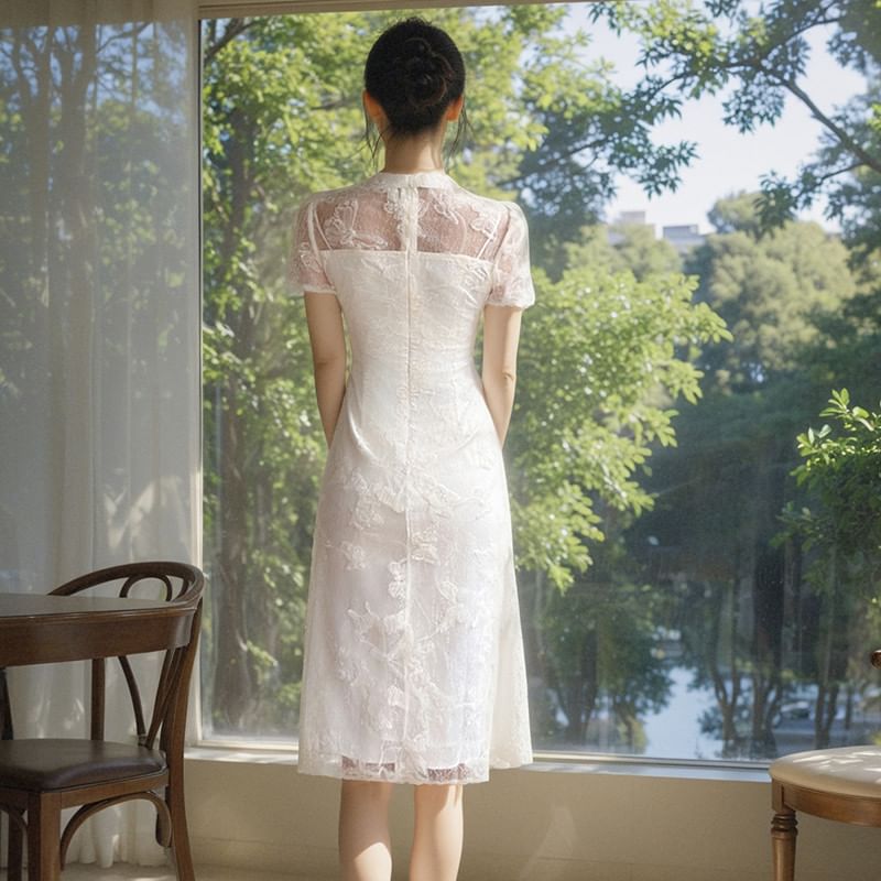 Panel Jacquard Sheath Qipao (Various Designs)