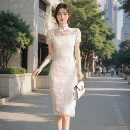 Panel Jacquard Sheath Qipao (Various Designs)