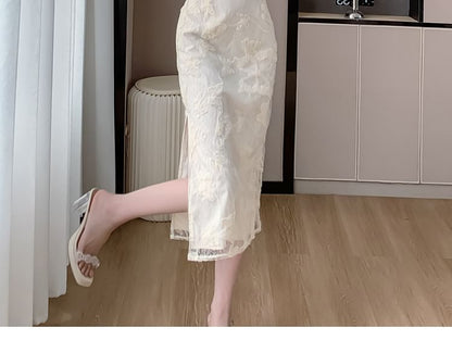 Panel Jacquard Sheath Qipao (Various Designs)