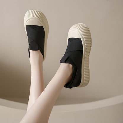 Platform Mesh Slip-On Sneakers