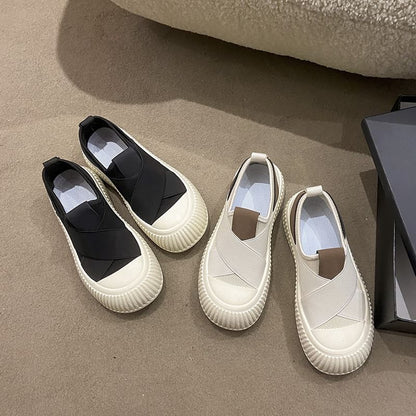 Platform Mesh Slip-On Sneakers