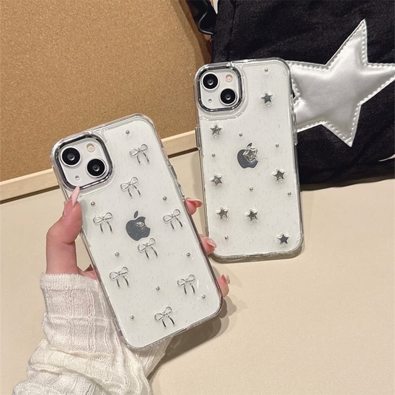 Bow / Star Bead iPhone Case