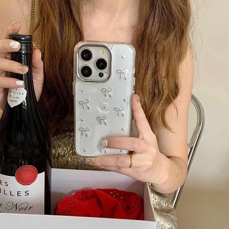 Bow / Star Bead iPhone Case
