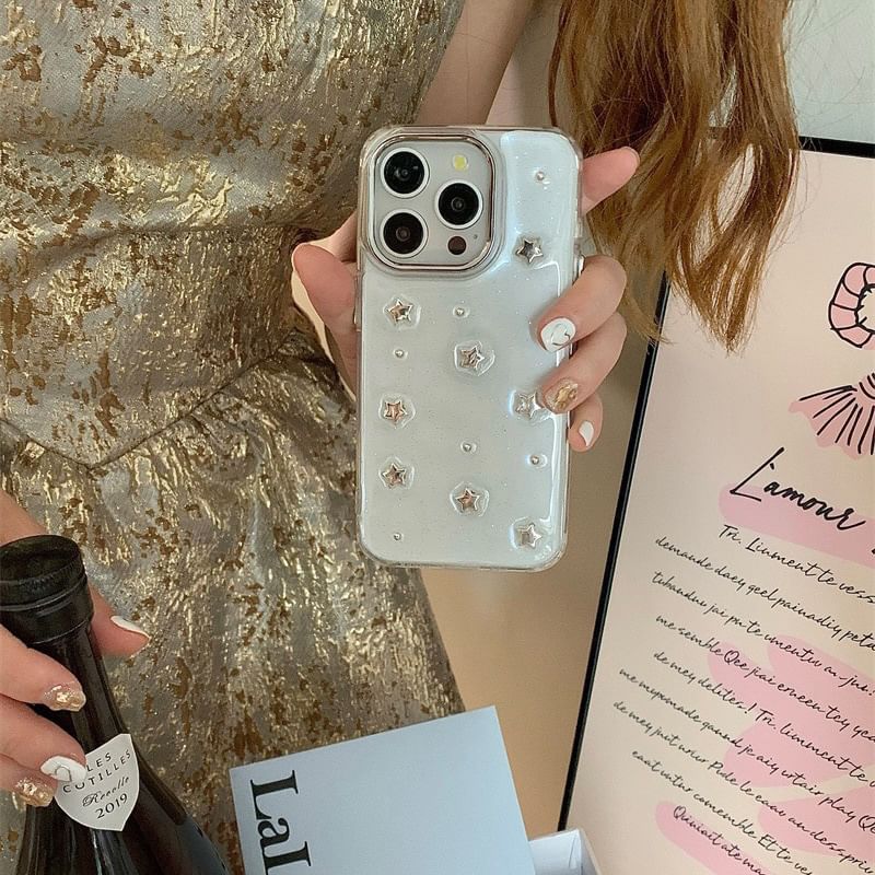 Bow / Star Bead iPhone Case