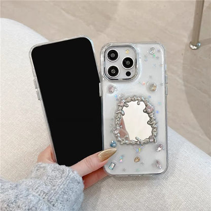 Rhinestone Mirror iPhone Case