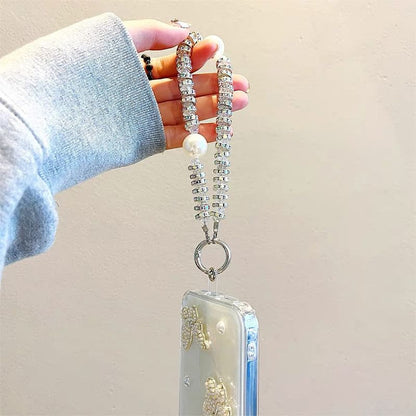 Faux Pearl Butterfly iPhone Case