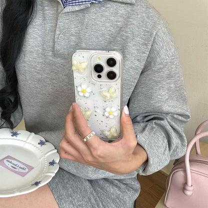 Glitter Floral iPhone Case