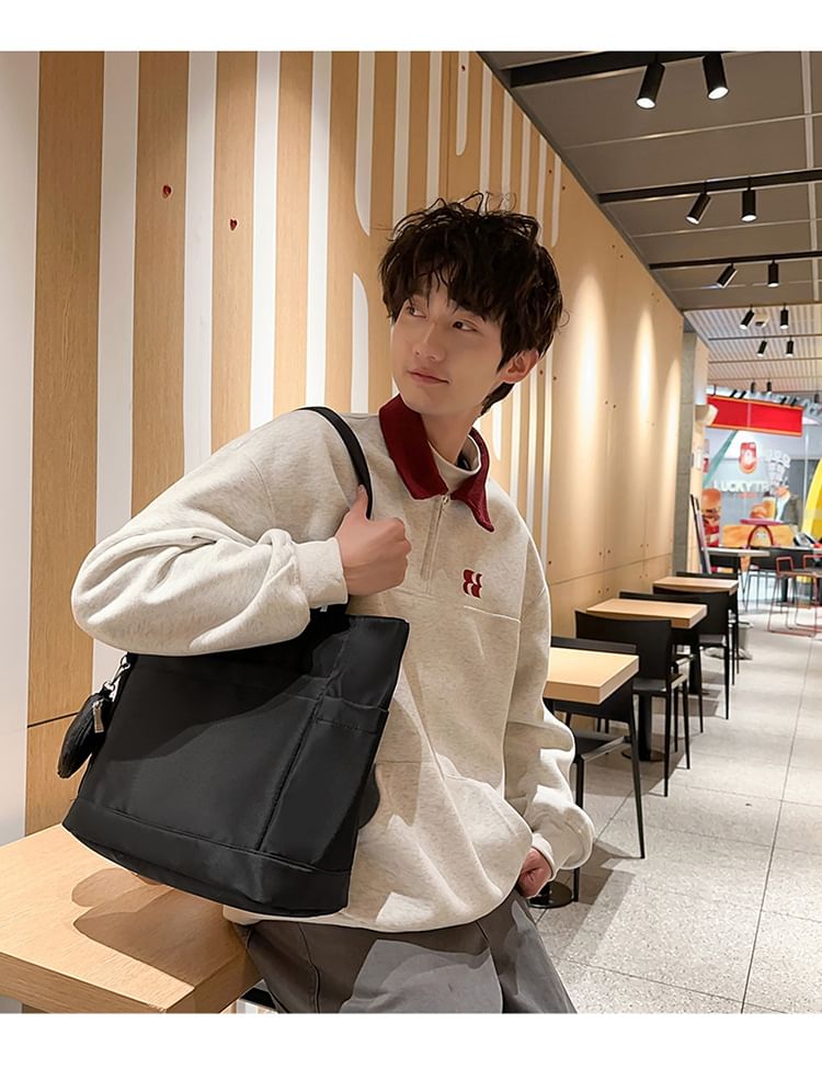 Set: Plain Tote Bag + Coin Purse