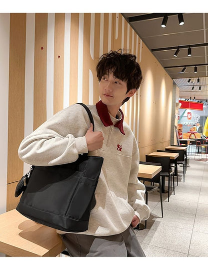 Set: Plain Tote Bag + Coin Purse