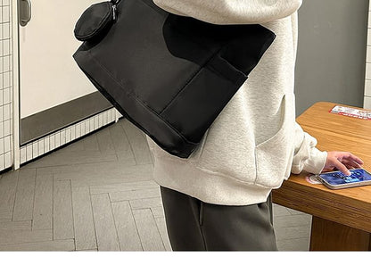 Set: Plain Tote Bag + Coin Purse