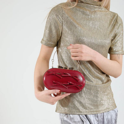 Bow Chain Strap Crossbody Bag