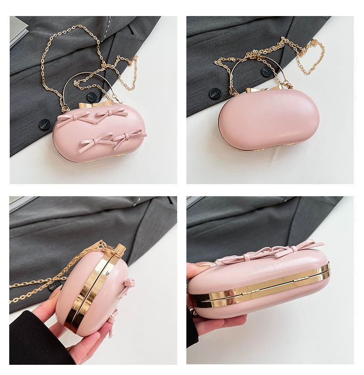 Bow Chain Strap Crossbody Bag