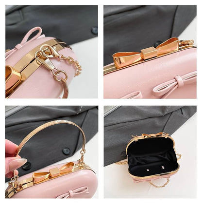 Bow Chain Strap Crossbody Bag