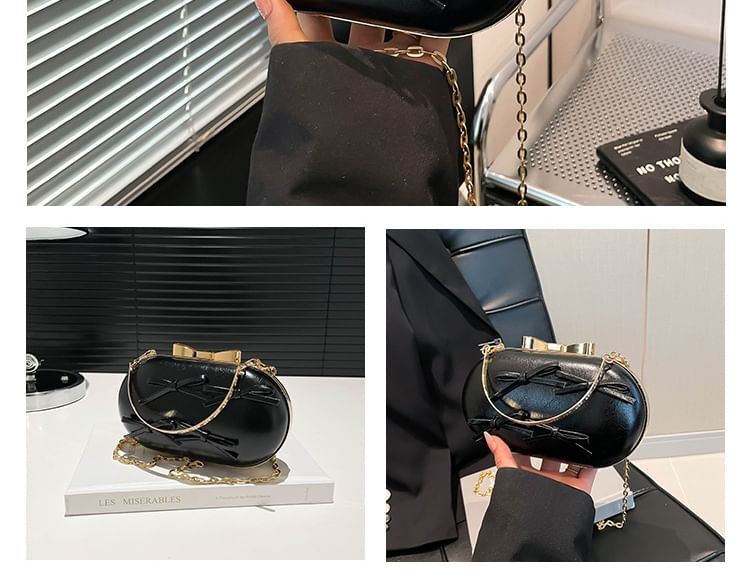 Bow Chain Strap Crossbody Bag