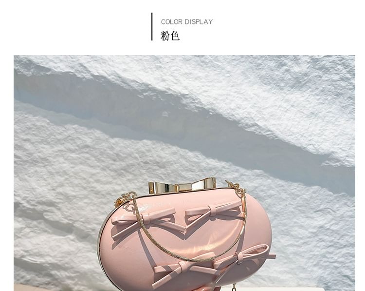 Bow Chain Strap Crossbody Bag