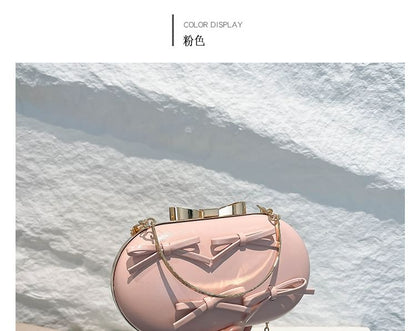 Bow Chain Strap Crossbody Bag