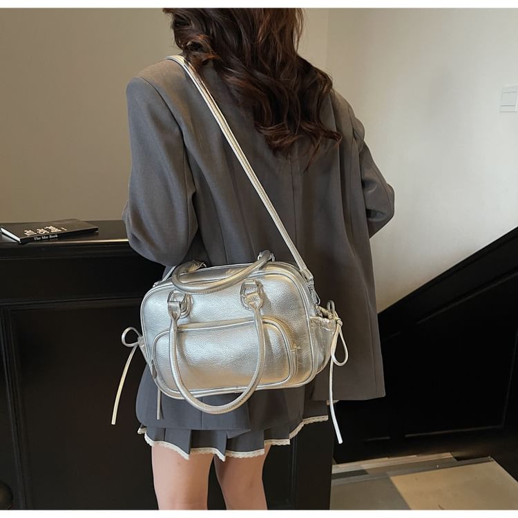 Multi-Way Faux Leather Multi-Pocket Backpack