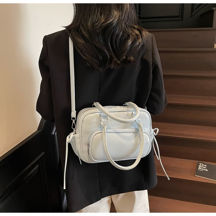 Multi-Way Faux Leather Multi-Pocket Backpack