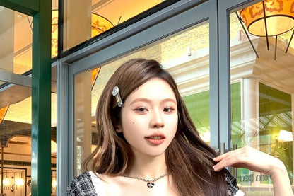 Short Sleeve Square Neck Plaid Bow Shirred Top