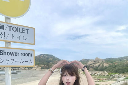 Sleeveless Cowl Neck Plaid Mock Two Piece Top