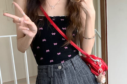 High Waist Washed Fringe Denim Shorts