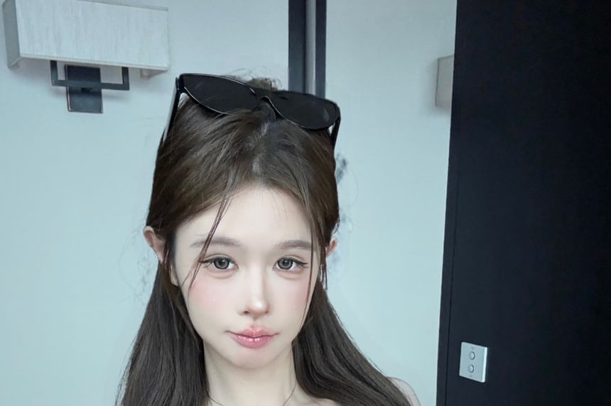 Bow Lace Trim Cami Top