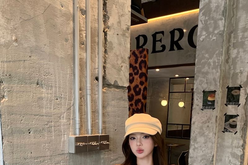 Plain Bow Ruffle Lace Tube Top