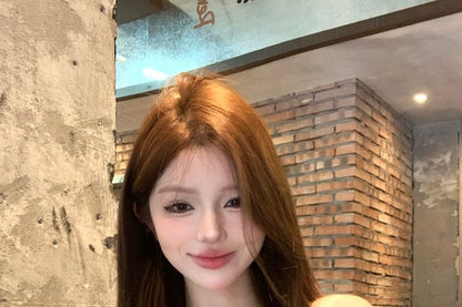 Plain Bow Ruffle Lace Tube Top