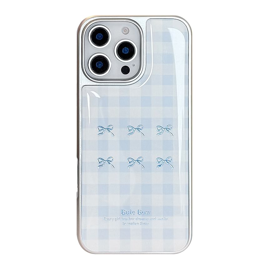 Bow Plaid Phone Case