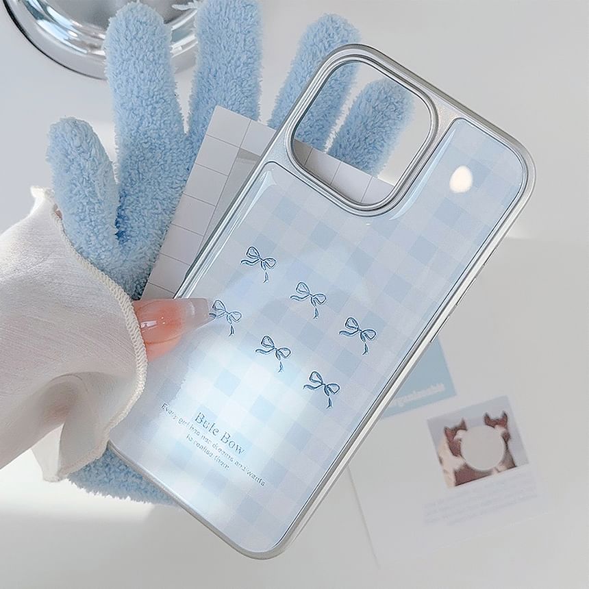 Bow Plaid Phone Case