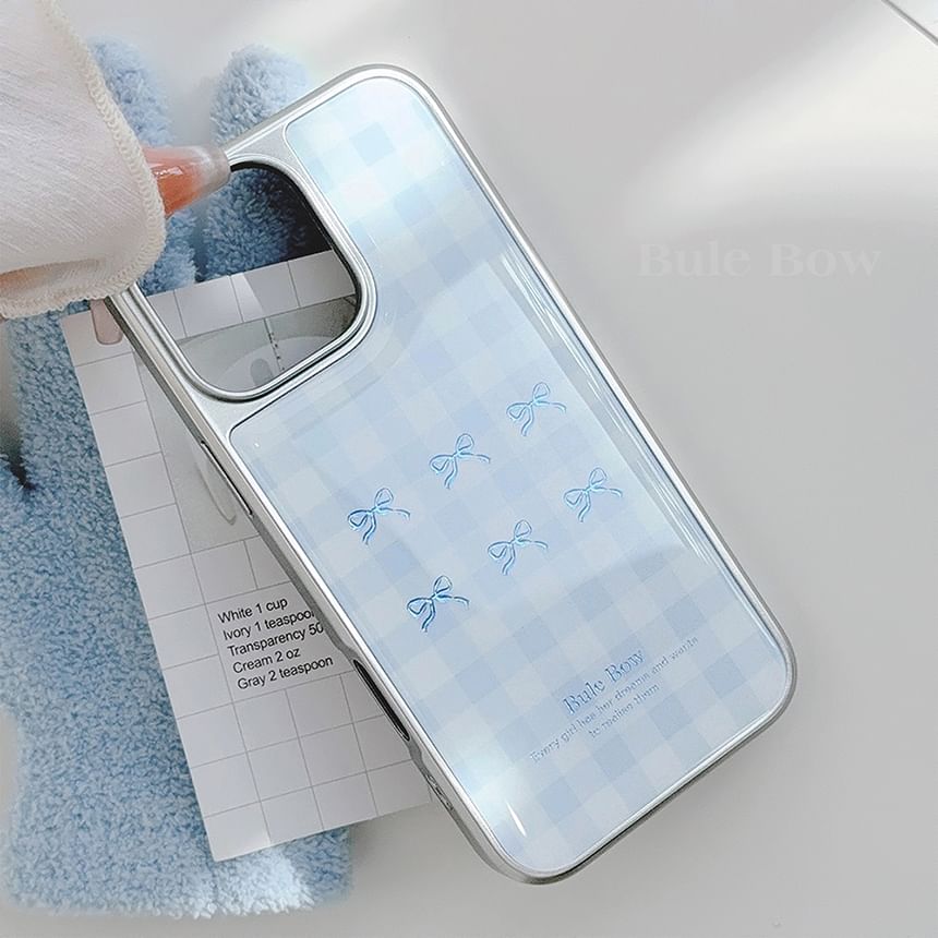 Bow Plaid Phone Case