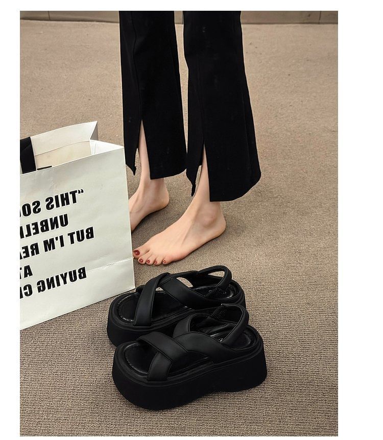 Sandals Plain Slingback Platform