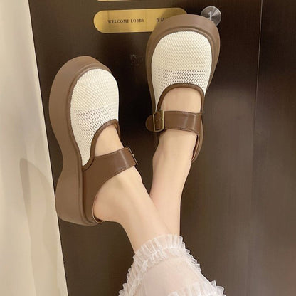 Mules Platform Mary Mesh Jane