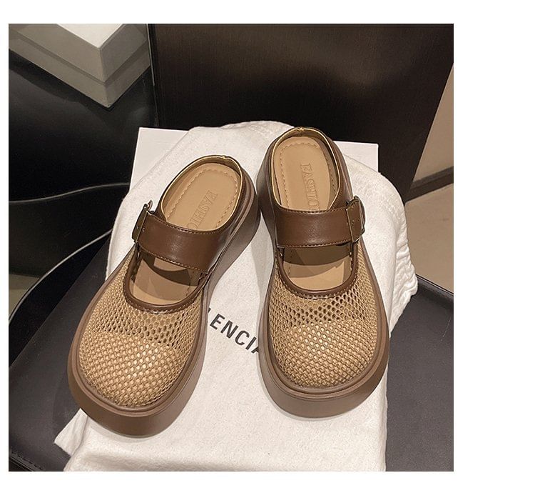 Mules Platform Mary Mesh Jane