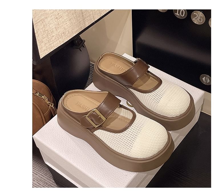 Mules Platform Mary Mesh Jane