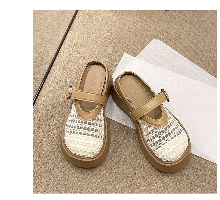 Mules Jane Platform Cutout Mary