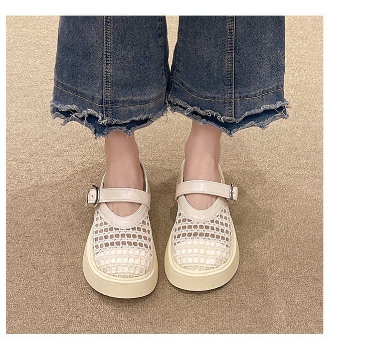 Mules Jane Platform Cutout Mary