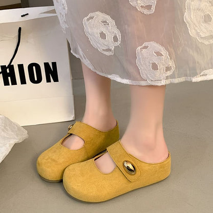 Jane Mary Round Shoes Toe