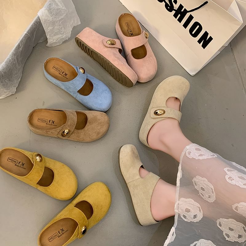 Jane Mary Round Shoes Toe